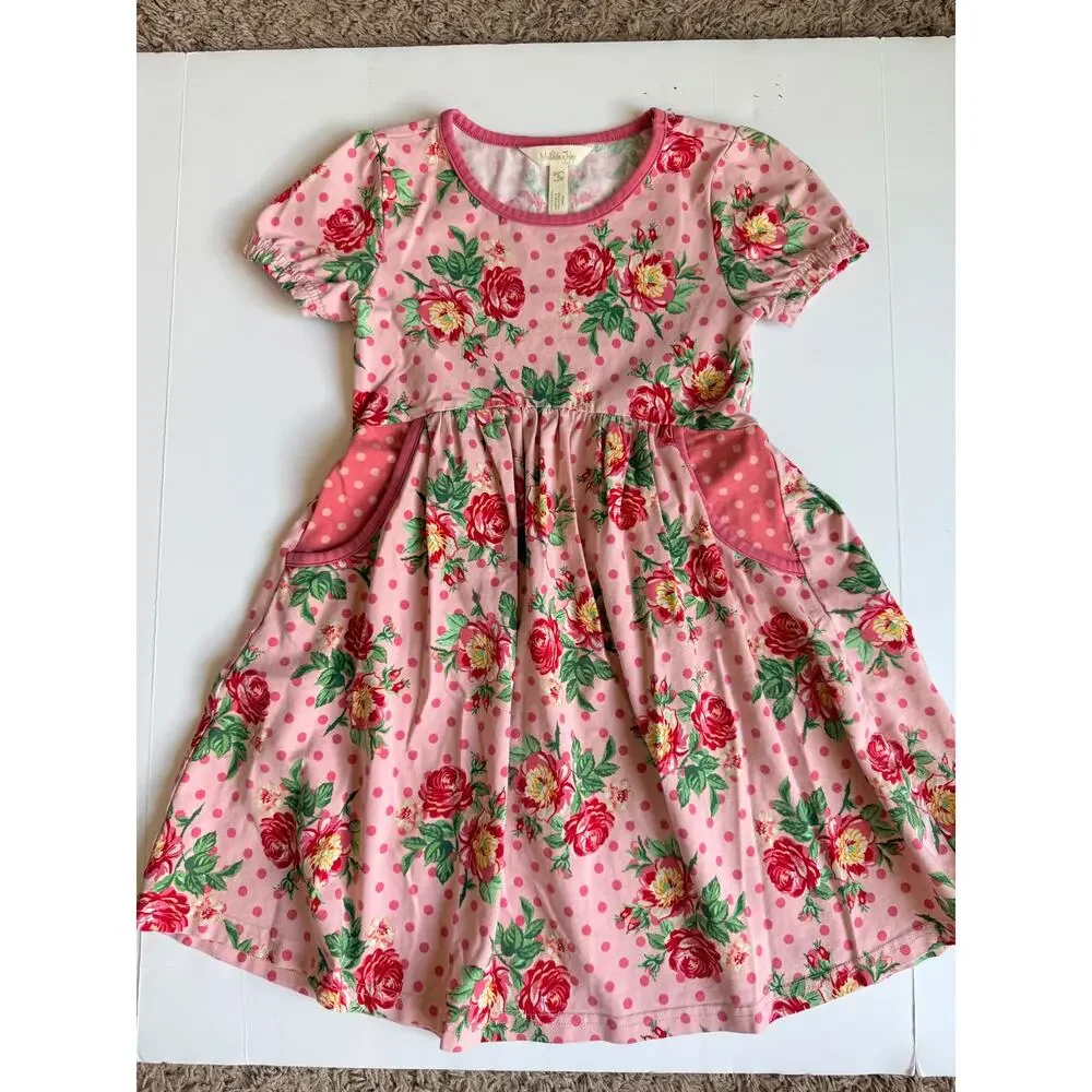 Matilda Jane Pretty In Pink Floral Dress Girls 6 Brilliant Daydream